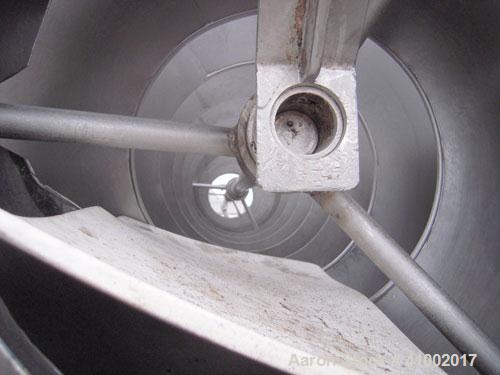 Used A.K. Robins & Company Inclined  Rotary Cooler, Model IRC72, 304 stainless steel. Inclined horizontal perforated drum 30" diameter x 120" long, driven by a 3/4 hp, 3/60/208-230/460 volt, 1750 rpm...