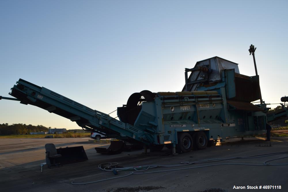 Used Terex Phoenix 2100 Trommel Power Screener.