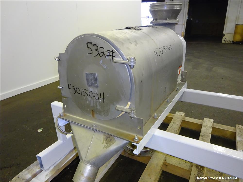 Used Stainless Steel Prater Industries Rota-Sieve Centrifugal Sifter