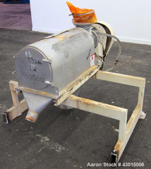 Used Stainless Steel Prater Industries Rota-Sieve Centrifugal Sifter