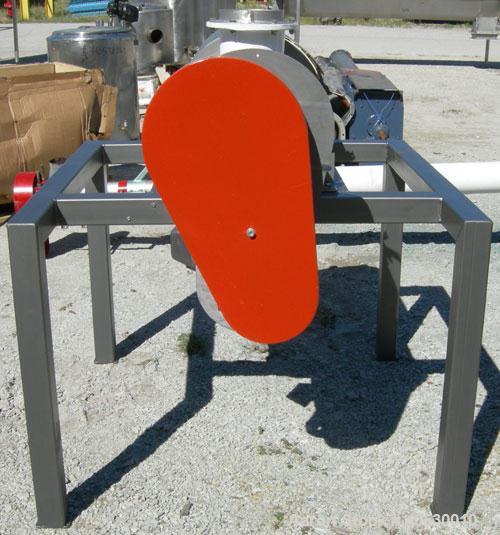 Used Prater Industries Rotary Sieve, 316 stainless steel. Approximate 6" diameter x 22 1/2" long inner section with 1/4" diameter holes, approximate 7" diameter x 24 1/2" long outer screen section wi...