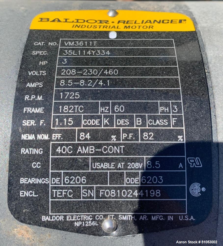 Used Prater Industries Rota-Sieve Centrifugal Sifter