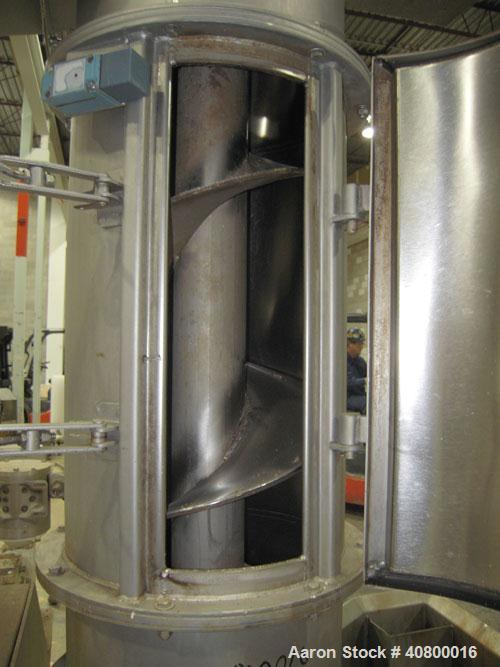 Used Vanmark Corporation Hydrolift/Destoner, Model 02005-0044, Series 2000, 304 stainless steel. Approximate capacity up to 25,000 pounds per hour. Designed as a pre-washer product and separates non-...