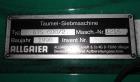 Used Allgaier Tumbler Screening Machine