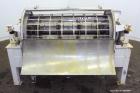 Used Buhler Vibro-Sifter, Model MKVA-56/12K.  Capacity 2000 kg/hr depending on product.  Approximately 22” diameter x 48” long 316 stainless steel vibrating sieve cage, no sieve.  (1) Carbon steel sh...