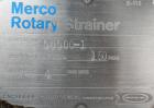 Used Dorr-Oliver Merco Rotary Strainer, model 4’’ MRS, 316 Stainless Steel. Approximate 400 square inch screen area, 600 gallons per minute of water at 5 psi capacity. 4’’ inlet and outlet, approxima...