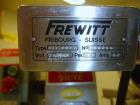 Used Frewitt Turbon Sieve, Model SGV004, stainless steel. 440 Volt pedestal mounted, less screens and beater, serial #088756.