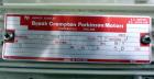 Used KEK Laboratory Centrifugal Rotary Sifter, Stainless Steel. Approximate 2-1/2” diameter x 7” long sifting area with screen, 3 bar rotor, feed screw. Top mounted hopper with a Podmores vibratory h...