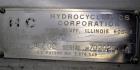 Used Hydrocyclonics Roto Strainer, Model 2572, 304 Stainless Steel. Approximate 25
