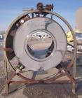Used Vegetable Tumble Dryer, 304 stainless steel, inclined.  4 foot diameter x 6 foot long screening section with 2 foot flight spacing, each 2 inches high.  Screen portion appears sound.  Driven by ...