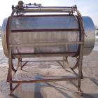 Used Vegetable Tumble Dryer, 304 stainless steel, inclined.  4 foot diameter x 6 foot long screening section with 2 foot flight spacing, each 2 inches high.  Screen portion appears sound.  Driven by ...