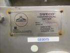 Used Stainless Steel Sweco Centrifugal Sifter