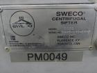 Used Stainless Steel Sweco Centrifugal Sifter