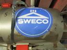 Used- Sweco Centrifugal Sifter. Driven by a .75 hp (.55kW), 3/60/230/460 volt, 1690 rpm motor.
