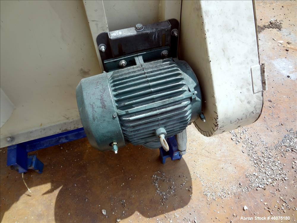 Used AAF Type W RotoClone Wet Centrifugal Collector Scrubber, Size 12, Arrangement A, Model 846496-3, Carbon Steel. Capacity 2400 cfm at 2 W.G. at 1750 rpm. Driven by a 5hp, 3/60/230-460 volt, 1750 r...