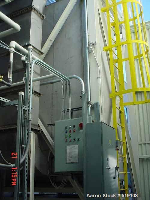 USED: Ceco scrubber filtration unit, 13,000 cfm including super-structure and enclosure; 200 ft plus stainless steel ducting.