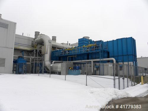 Used MEGTEC Regenerative Thermal Oxidizer with 75,000 SCFM flow volume. The MEGTEC regenerative thermal oxidizer (RTO) is equipped with 5 heat exchange towers; 10 pneumatic poppet valves; 5 purge val...