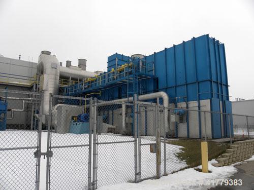 Used MEGTEC Regenerative Thermal Oxidizer with 75,000 SCFM flow volume. The MEGTEC regenerative thermal oxidizer (RTO) is equipped with 5 heat exchange towers; 10 pneumatic poppet valves; 5 purge val...