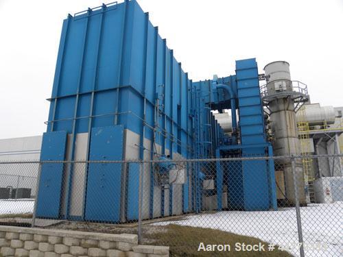 Used MEGTEC Regenerative Thermal Oxidizer with 75,000 SCFM flow volume. The MEGTEC regenerative thermal oxidizer (RTO) is equipped with 5 heat exchange towers; 10 pneumatic poppet valves; 5 purge val...