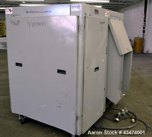 Used Ameri-Shred Series 3 Strip Cut Industrial Paper Shredder, Model AMS-2500, Carbon Steel. 20” Wide feed throat, (29) approximately 10” diameter x 3/4” thick cutters, over/under design, 20” wide x ...