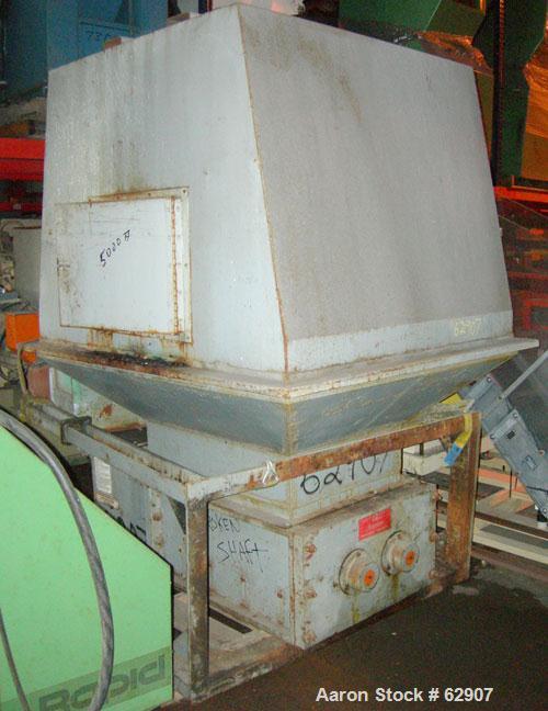USED: American Pulverizer grinder. 26" x 35" feed opening, dual cam type blades driven by a 15 hp, 230/460, 1765 rpm motor. ...