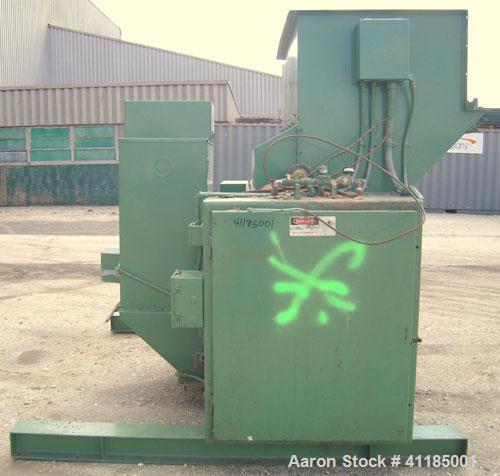 Used Bloapco (Blower Application Co) Shredder, model 3FCS-4058BVA, carbon steel. (4) Shaft unit, approximately 58" x 40" infeed with hopper. Driven by a 40 hp, 3/60/208-230/460 volt, 1770 rpm gearmot...