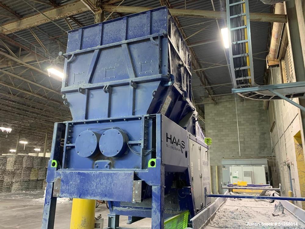 Used Haas Shred-Tech 1500E Dual Shaft Industrial Shredder – Tyson Series High Capacity 25–38 TPH