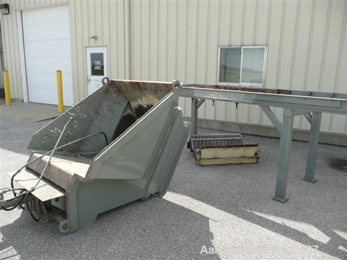 USED: 50 hp SSI shredder, model Q55-ED(40), ram feed. Previously used for medical waste shredding. Low hours.