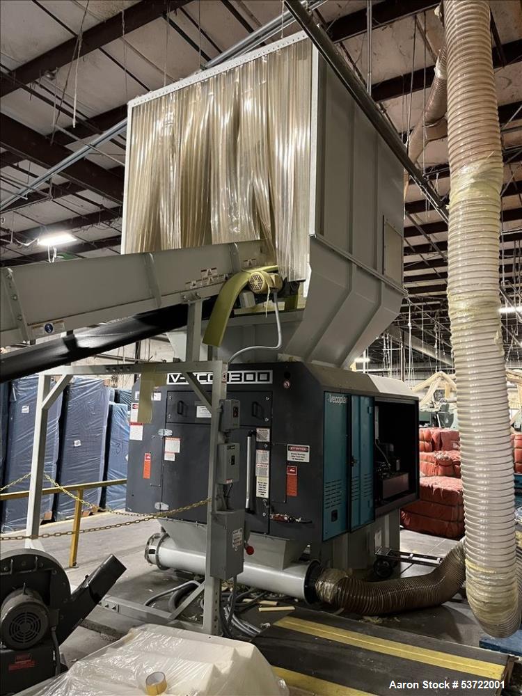 Vecoplan Material Recycling Rotary Shredder, Model V-ECO 1300