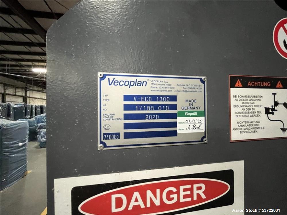 Vecoplan Material Recycling Rotary Shredder, Model V-ECO 1300