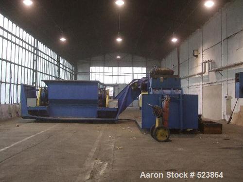 USED: Zeno mobile shredder line. (1) Zeno 2 roll shredder ZDV 3000 x2000; (1) Zeno shredder ZMNR 710 - 1400 - 500; (1) magnetic separator; (1) power generator Mercedes-Benz motor; includes conveyors....