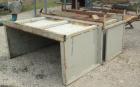 Used Holzmag Single Roll Shredder. Material of construction is carbon steel. 23.4” (600 mm) diameter x 66” (1690 mm) straight side roll with interchangeable knives. Hydraulic ram. Screen with 1.17” x...