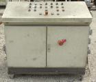 Used Holzmag Single Roll Shredder. Material of construction is carbon steel. 23.4” (600 mm) diameter x 66” (1690 mm) straight side roll with interchangeable knives. Hydraulic ram. Screen with 1.17” x...