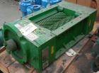 Used JWC Environmental Twin Shaft Open Channel Muffin Monster Shredder, Model 30001-12, Carbon Steel. (2) rows of  4-3/4