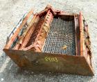 USED: JWC Environmental twin shaft open Channel Muffin Monster shredder, model 30003-40. Carbon steel. (2) rows of 4