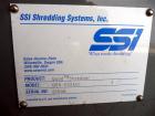 USED: 50 hp SSI shredder, model Q55-ED(40), ram feed. Previously used for medical waste shredding. Low hours.