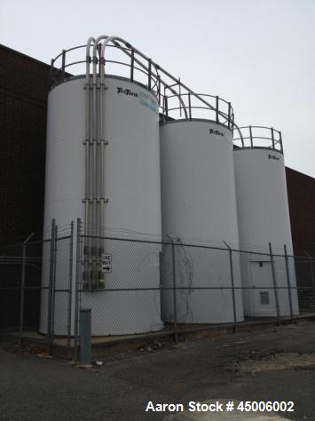 Used Bulk Storage Welded Steel Dry Material Silo. Approximate 12' Diameter x 24' High. Approximate 20,305 Gallons(2715 Cu.Ft.) Skirted Bottom.