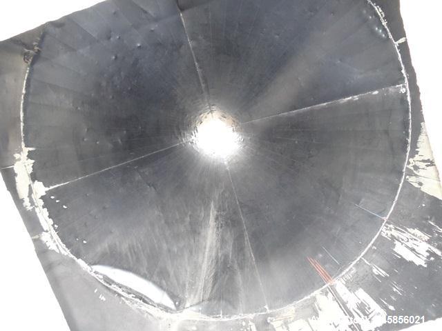 Used Hopper Silo, Approximate 220 Cubic Feet, Carbon Steel.