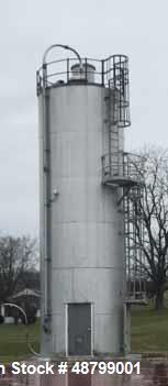 Used Peabody TecTank Silo. Aluminum welded construction. 11’ I.D. x 36’-1/4” overall height with a 12’ 7-1/2” cone. Skirt mounted, slight cone top. Year- 1992.