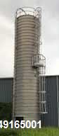 Used- Conair Contractor System Silo, Aluminum. 116" diameter x 48' High. Cone bottom.  Max allowable of 225,904 lbs.