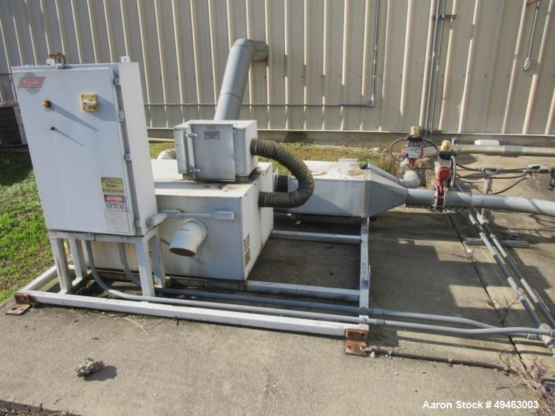 Used Columbian TecTank / Silo, 3,940. 12’ diameter x 55’ high. Carbon Steel. Skirt mounted. Available at extra cost: Pneumatic Conveying system, Pumps, Ladder). Last used for Granulated Sugar.