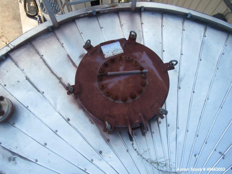 Used Columbian TecTank / Silo, 3,940. 12’ diameter x 55’ high. Carbon Steel. Skirt mounted. Available at extra cost: Pneumatic Conveying system, Pumps, Ladder). Last used for Granulated Sugar.