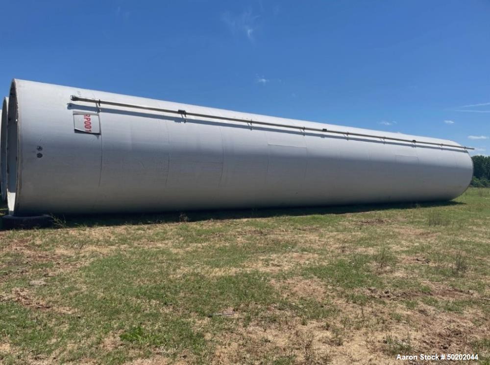 Used CST Storage Silo – 7,000 Cu. Ft. Pellet Resin Capacity, 143" Dia x 71' H, Built 2017