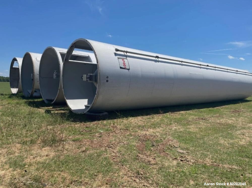 Used CST Pellet Resin Silo – 7,000 Cu. Ft. Capacity, 143" Dia x 71' High