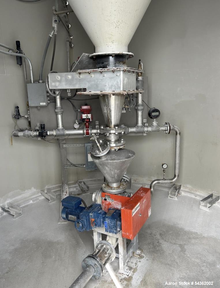 Used Columbian TecTank 3,030 Cu. Ft. Steel Silo – 12’ x 43’, Cone Bottom, Rotary Valve (2006)