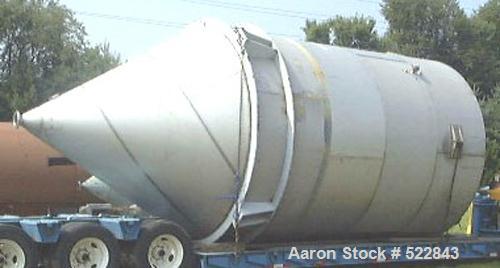 USED: 2500 Cubic foot stainless steel bin. 12'0" diameter x 20'0"straight side x 10'7" cone height, model 60-52-12. Complete withmounting ring and closed top. Reported in excellent condition.Built by...