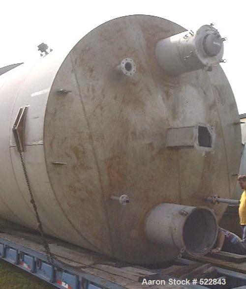 USED: 2500 Cubic foot stainless steel bin. 12'0" diameter x 20'0"straight side x 10'7" cone height, model 60-52-12. Complete withmounting ring and closed top. Reported in excellent condition.Built by...