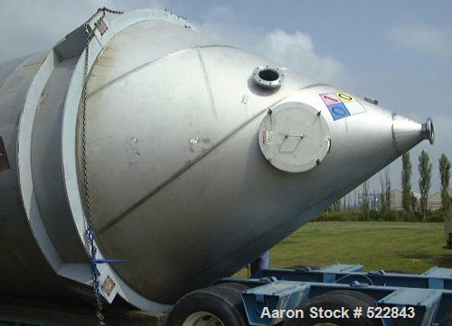 USED: 2500 Cubic foot stainless steel bin. 12'0" diameter x 20'0"straight side x 10'7" cone height, model 60-52-12. Complete withmounting ring and closed top. Reported in excellent condition.Built by...