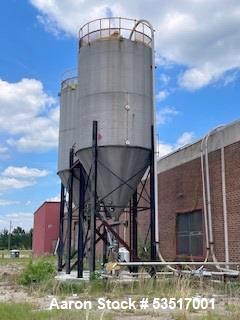 Used (2) Stainless Steel Silo Vacuum Conveying System,