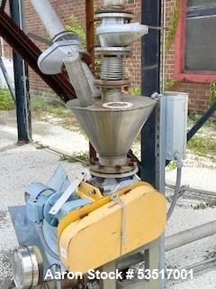 Used (2) Stainless Steel Silo Vacuum Conveying System,